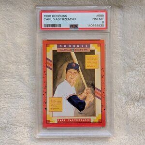 1990 DONRUSS Carl Yastrzemski #588 Grade NM-MT8